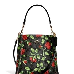 22 Inch Coach Women's Bag Signature Canvas With Fairytale Rose Print